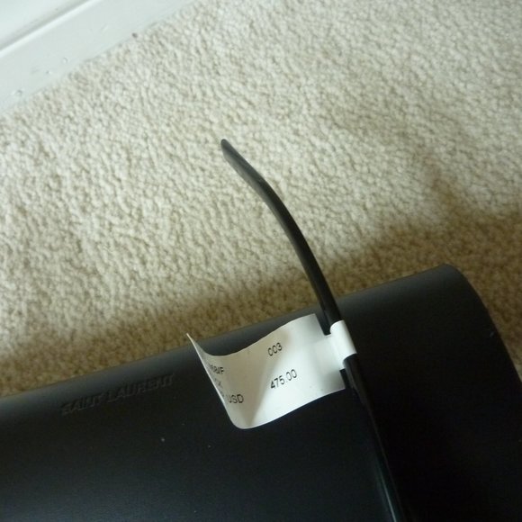 Saint Laurent YSL Logo Side Polarized Acetate Sunglasses (Black) - Picture 13 of 14